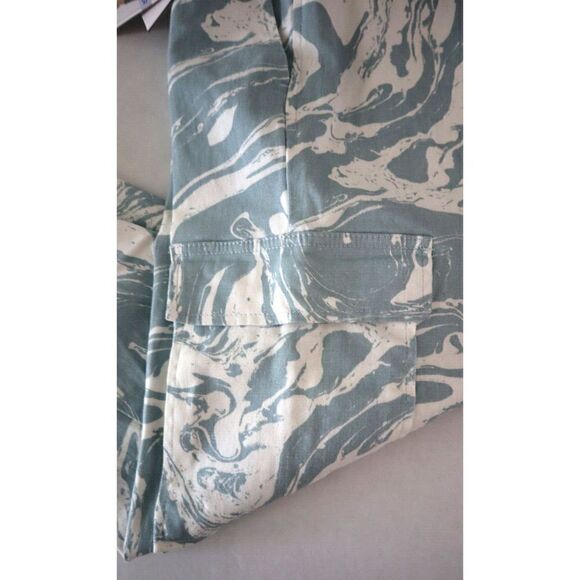 Tinseltown MYB027875C Women's Sz M Blue Marble Skinny Fit Denim Jogger Pants - Picture 8 of 12